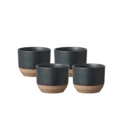 Kinto Little Mug Keramik Schwarz 4 Stück