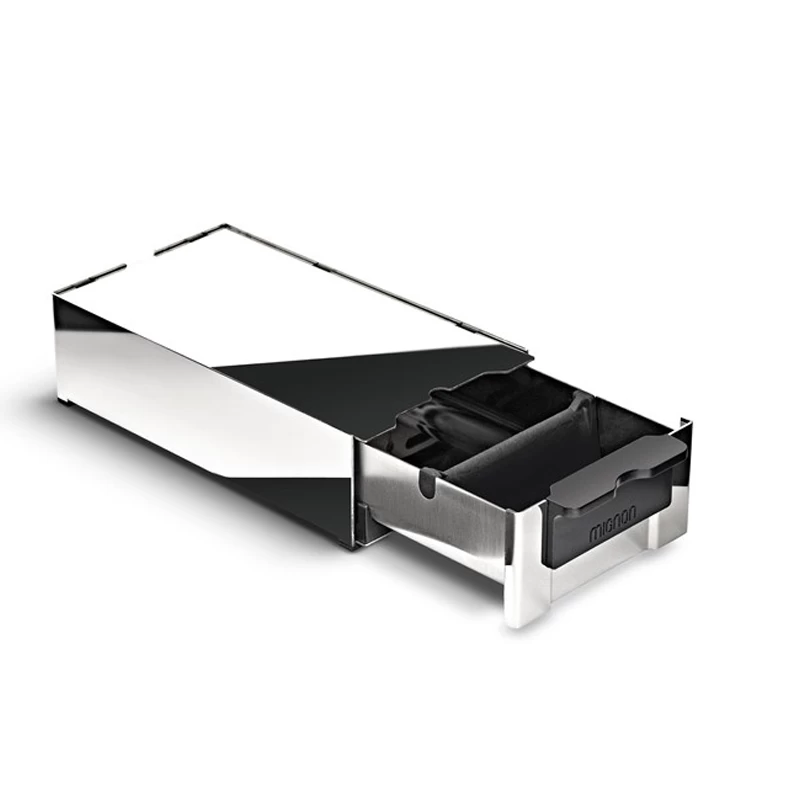 Eureka Mignon Abschlagbox Edelstahl 3 Eureka Mignon Abschlagbox Edelstahl