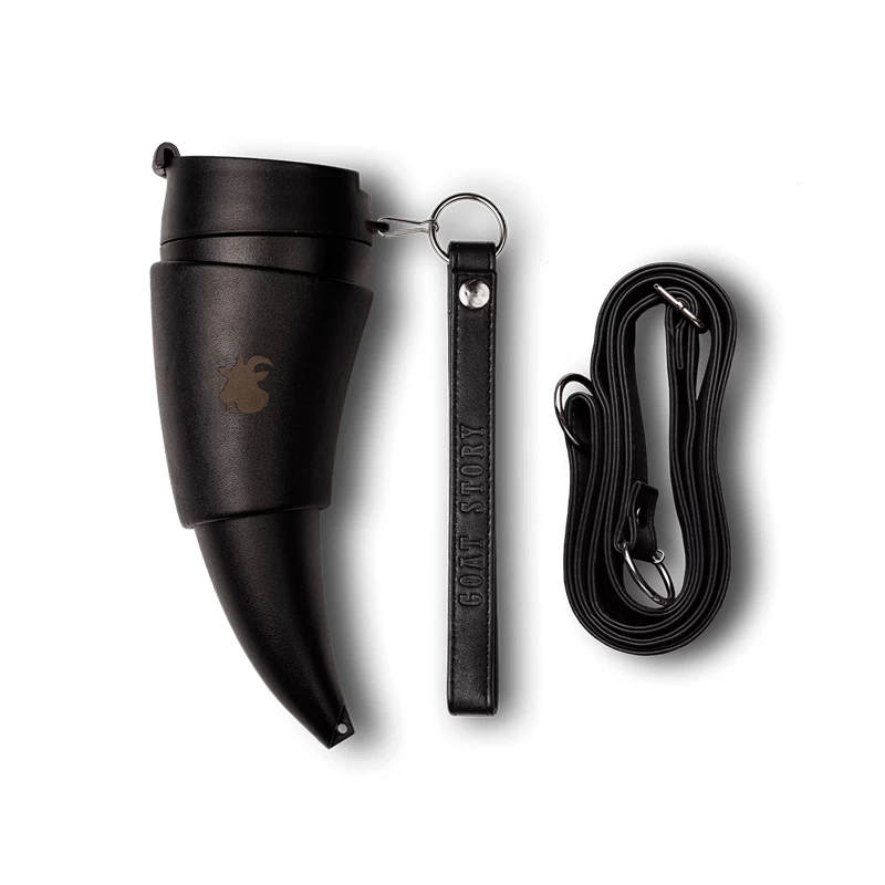 Goat Mug Kunstleder Schwarz 350 Ml – Bild 2