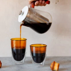 Stack Thermo Glass 300 Ml Semi-Amber 7 Stack Thermo Glass 300 Ml Semi-Amber -Geschäft Für Kaffeebedarf 105416 105416 carl henkel stack thermo glass 300ml semiamber giessen