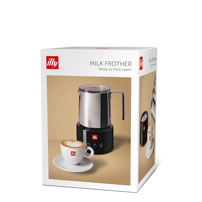 Illy Milchaufschäumer Schwarz 5 Illy Milchaufschäumer Schwarz – Bild 3