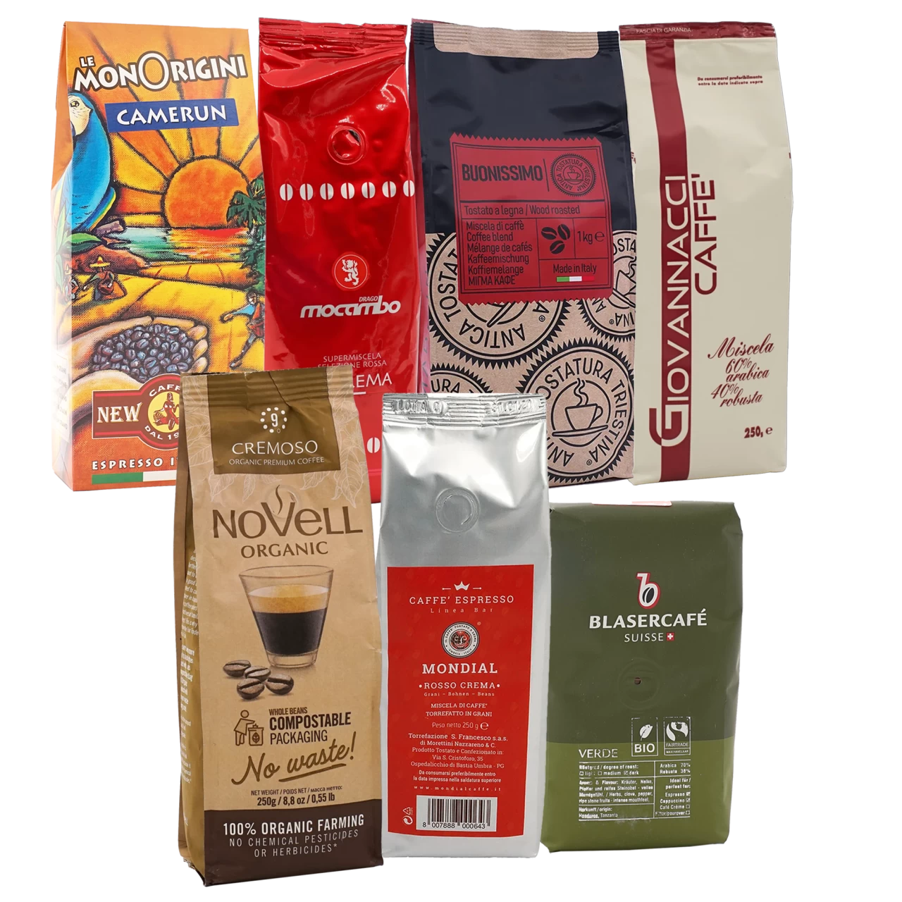 Probierpaket Crema Bombe, Bohne 3 Probierpaket Crema Bombe, Bohne