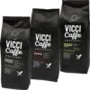 Vicci SCHWARZ - ROT - GOLD, Bohne 3 X 500 G -Geschäft Für Kaffeebedarf VI04 Vicci Set SCHWARZ ROT GOLD 3 x 500 g 1280x1280